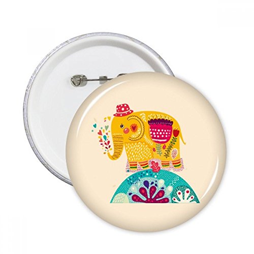 Vêtements tristes ? Fixez le badge éléphant rose coloré DIYthinker pour illuminer votre style L