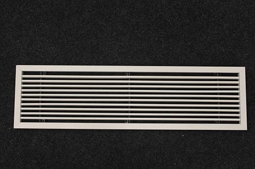 Image of Premium Central air Conditioning Grille- Linear Bar Grilles - Aluminium Powder Coated Grill, Ventilation Grill, Home Grill, ac Jali, Grill for Wall, Sidewall and Ceiling (18 inch * 8 inch)
