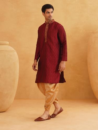 Sojanya (Since 1958 Men'S Silk Dhoti Kurta Set2