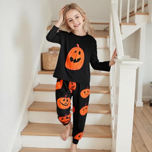 Family Matching Halloween Pajamas - Pumpkin Pjs Set - Holiday Jammies Sleepwear4