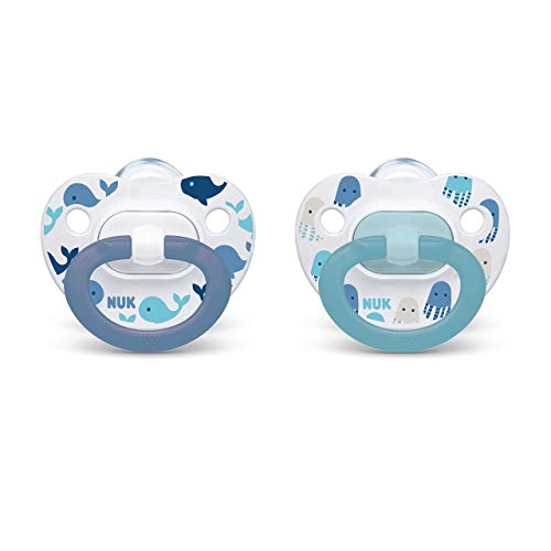 Image of NUK Orthodontic Pacifiers, Boy, 0-6 Months, 2-Pack