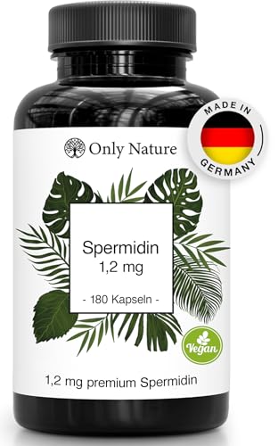 Spermidin-Kapseln Only Nature mit 2,4 mg pro Tagesdosis