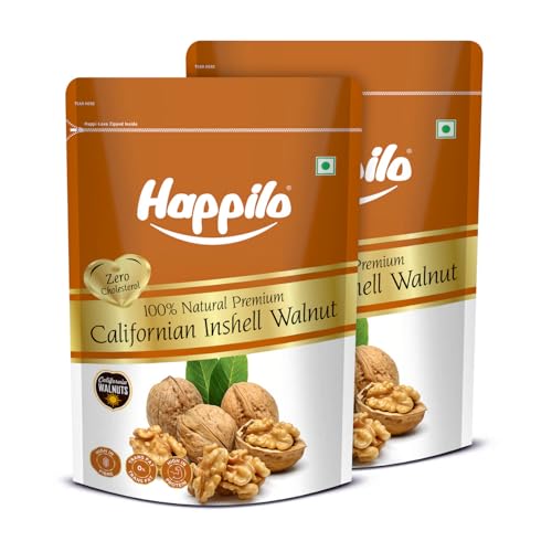 Image of Happilo Premium Inshell Dried Walnut 500g (Pack of 2) | Akhrot Giri | Dry Fruits, Healthy Snacks | Large Size | Walnut with Shell | Rich in Protein, Antioxidants & Source of Omega-3