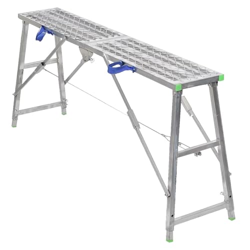 Échafaudage polyvalent contre la peur du vide grâce à sa plateforme stable de 140 cm - 2