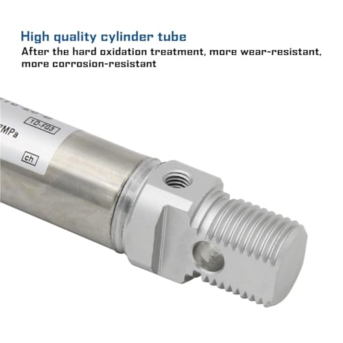 Cilindro neumático doble efecto C85N12 para un control preciso con carrera corta de 10mm 5