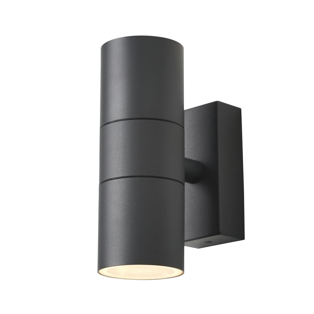 Litecraft Anthracite Kenn Up & Down Ip65 Rated Outdoor Wall Light - (, Single)