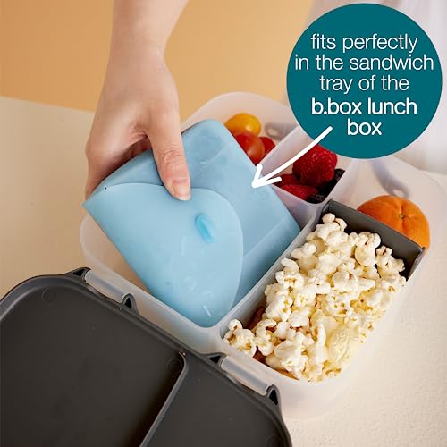 b.box Reusable Silicone Sandwich Pouch - Lunchbox & Meal Prep - Image 4