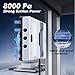 Fensterputzroboter, 8000 Pa Fensterroboter mit 2-Fach Sprühsystem und Kantenerkennungssystem,4 Reinigungsmodi,15-Fach Sicherheitssystem,100ML Tank,Intelligente Wegplanung, Fensterreiniger Elektrisch