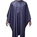 Barber Strong The Barber Cape, Hair Repelling and Static-Reducing Material, Flexible Elastic Neckband for Comfort, Water Resistant Fabric, Oversized for Complete Coverage - Blue Shield