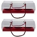 Klare Bäckerei-Kuchen-Bäckerei-Verpackungsboxen transparente Cupcake-Boxen Cupcake-Verpackungsboxen Boxen mit Griff