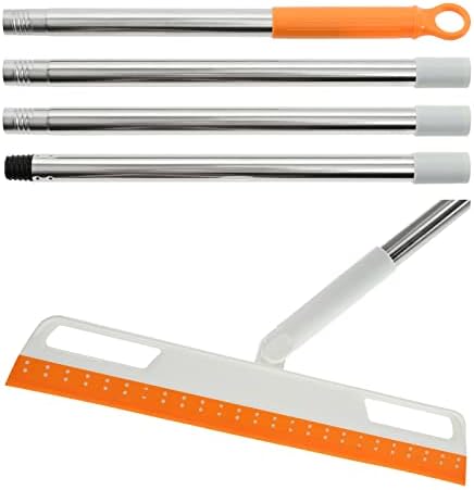 Multifunction Magic Broom Sweeper 4-1 Extral Long Handle Silicone Floor Squeegee Broom no Bristles Excelent for Flat Floor and Especial Good Job for Pet Hair Remover