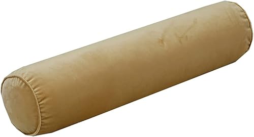 Almohada larga de terciopelo suave, almohada redonda para cuello cervical, cojín cilíndrico, almohada para pies, pies y rodillas y piernas, almohada