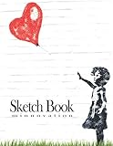 Sketchbook 8.5 x 11 inch 120 Pages for kids: Best Blank White With Paint Art Multicolor Cover Sketch...