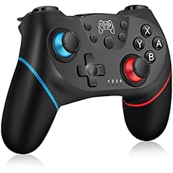 Cargador Inalambrico Universal Zakgbxbig Mando Compatible Switch, Mandos Compatible Switch/Switch Lite/Switch OLED con Wake Up, Mando Pro Controller Mando pc con Gyro Axis/Dual Shock/Función Turbo y Captura de Pantalla