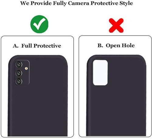Image of A rtistque Liquid Silicone Back Cover Case for Samsung Galaxy M34 5G / F34 5G Shockproof TPU Soft Flexible with Camera Protection - Black