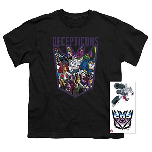 Popfunk Transformers Decepticon Collage Youth T Shirt & Stickers (Medium)2