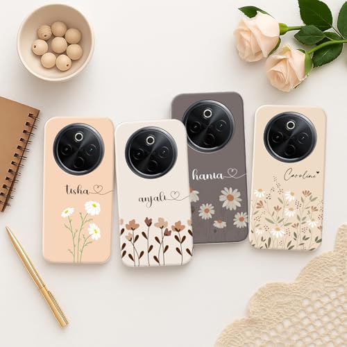 Image of COLORflow Back Cover Compatible with Vivo T4 5G / Y300 Pro 5G / iQOO Z10 5G | Floral Family Customized Back Cover Compatible with Vivo T4 5G / Y300 Pro 5G / iQOO Z10 5G