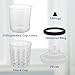 YAYODS 25 Pack Disposable Paint Sprayer Gun Cup Liners and Lid System for Spray Gun, Paint Cups 22 Ounce (650ml) Kit with 25 Mixing Cup Liners, 25 Lids, 10 Plugs, 1 Hard Cup with Retainer Ring