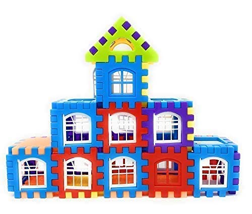 Image of GRANTH Building Blocks Set Educational Construction Toy Puzzles Learning Activity Game for Kids Toys,Toys for Boys,Girls,Children Toys for 2,3,4,5 Years -Roll Ball Blocks (50 pcs)