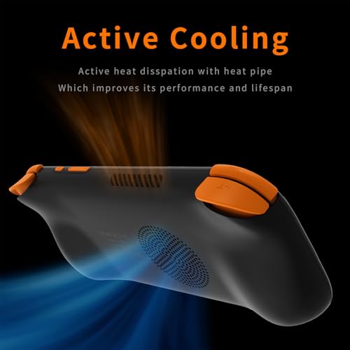 Image of Air X Android Handheld Game Console, 5.5 inch IPS Touchscreen Retro Gaming Console, Snapdragon 662, 4GB RAM 64GB eMMC, RGB Hall Joysticks & Triggers, Active Cooling, 5000mAh Battery [Black]