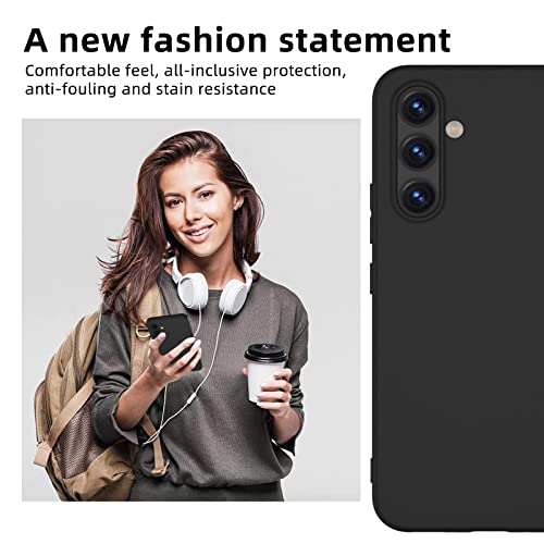 X-level Samsung A54 5G Case Ultra-Thin Slim Fit Soft TPU [Guardian Series] A54 Phone Back Cover Light Protective Matte Finish Coating Case Compatible Samsung Galaxy A54 5G-Black