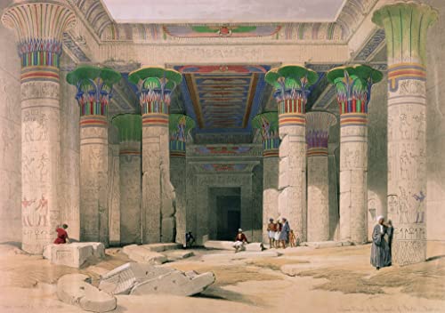 Toile Grand Portique du Temple de Philae Nubia par David Roberts art portrait