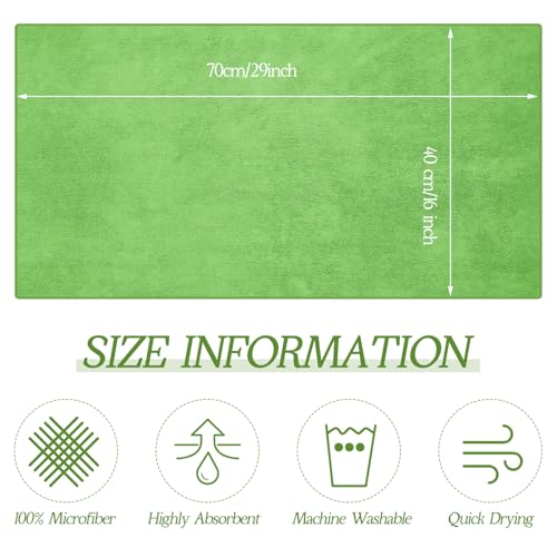 Image of Shimeyao 40 Pack Bleach Proof Towels Microfiber Absorbent Resistant Hair Hand Towels Bulk Quick Dry for Barber Gym Bath Spa Shaving (Sage Green,16 x 29 Inch)