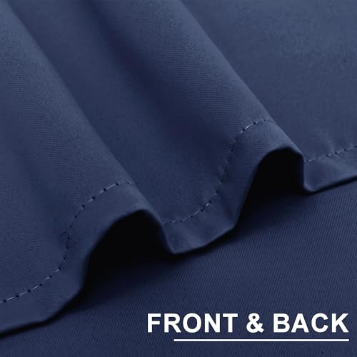 XWZO Blickdichte Vorhänge für Schlafzimmer, Büros und Wohnzimmer - 245x140 cm - Blau - Lichtundurchlässige Dansihd-Vorhä