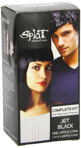 Splat | Original Complete Jet Black Hair Dye Kit | Permanent | Long Lasting | Vegan And Cruelty-Free #TOP4