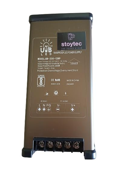 12V DC Power Supply 200W 16.6A RAIN Proof SMPS 240V AC to 12V DC