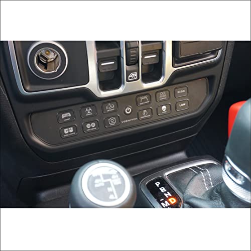 Voswitch JL120 Lower Dash Switch Panel for Jeep Wrangler JL 2018-current and Gladiator 2020-current