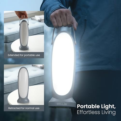 Image of IBELL EL8467SL Rechargeable Torch, Emergency Light, LED with 3 Light Modes, Type C Charging, Light Weight, Super Bright, Portable Flashlight (Grey)