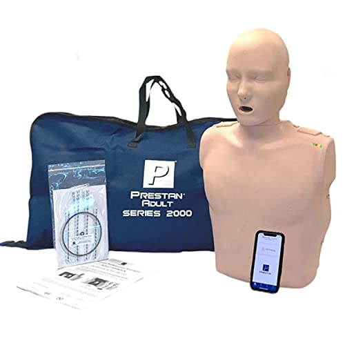 PRESTAN PP-AM-2000-1-MS Adult Series 2000 CPR Manikin with Advanced Feedback, Medium Skin