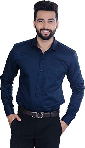 Image of FIFTH ANFOLD Men's Solid Slim Fit Shirt