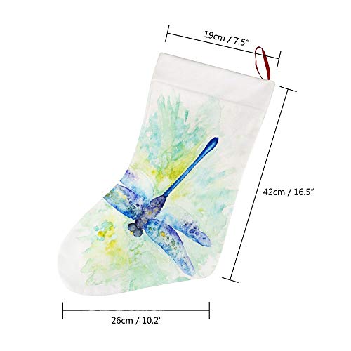 image for Puilkfgt Watercolor Dragonfly Personalized Christmas Stockings for Xma