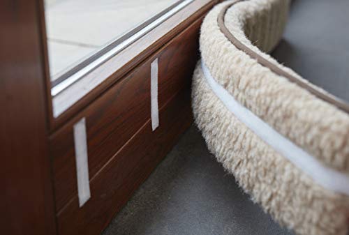 K. & N. Schurwolle 550 scheerwollen tochtstopper voor deuren 100 cm, lichtbruin - Image 3