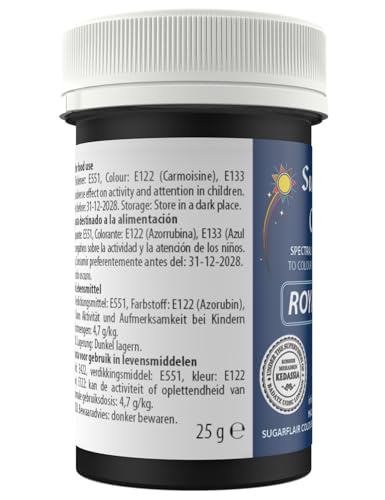 Sugarflair Food Colouring Paste Royal Blue, Concentrated Spectral Food Colouring for Buttercream, Sugar Paste, Royal Icing, Cake Mixes, Macarons and More! - 25g