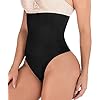 Hioffer 328 Women Waist Cincher Girdle Tummy Slimmer Sexy Thong Panty Shapewear Black