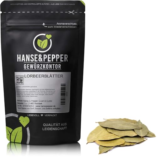 250g Lorbeerblätter ganz handverlesen natürlich vom Hanse&Pepper Gewürzkontor