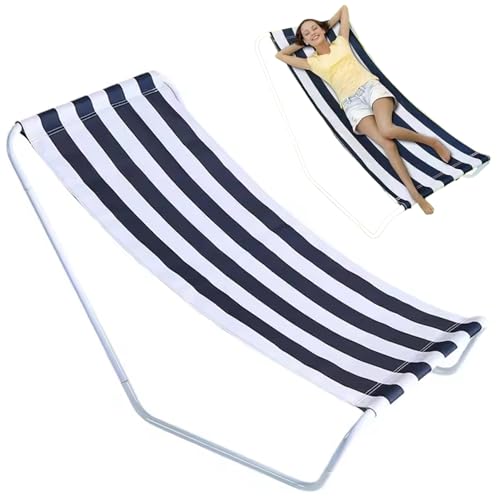 Chaise longue de plage pliable et légère avec position face vers le bas intégrée