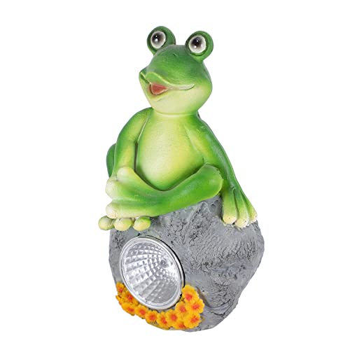 POPETPOP 1Pc Frogs Shape Solar Lamp for Garden Decor Charming Outdoor Courtyard Lighting Adorable Night Light for Home Decoration and Relaxation