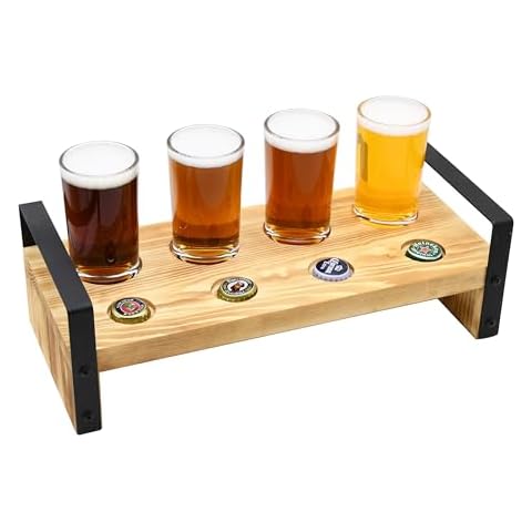 Owlgift Wooden Beer Flight Sampler Set Cover