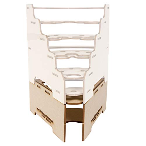 Image of The Broken Token Modular Paint Rack - 45 Wedge Riser for Modular Paint Racks - Customize Your Setup, Reach Your Bottles, Brushes and Pots with Easy Organization & Access