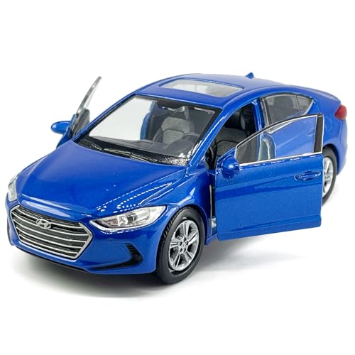 Modelo de Auto Hyundai Elantra a Escala 1:36 Azul miniatura 4