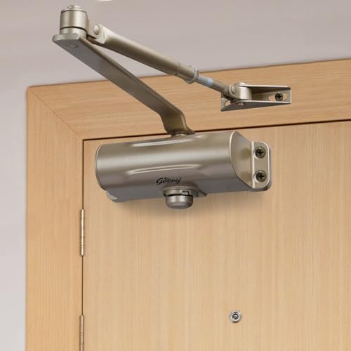 Godrej Door Controls I Hercules Door Closer I for Wooden, Aluminum & Metal Doors I for Left and Right Handed Doors I 2 Speed I for Offices and Home I 3 Years Warranty I Gold Finish