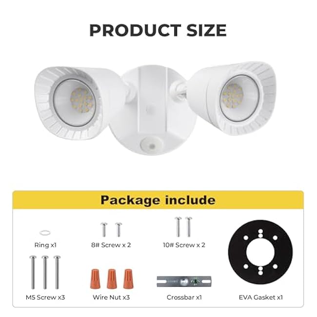 LED Flood Lights Dual Head 16W White