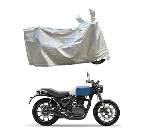 Image of Hunter 350 Bike Cover - Dustproof - UV Protection - Premium Waterproof Bike Cover Shine Silver