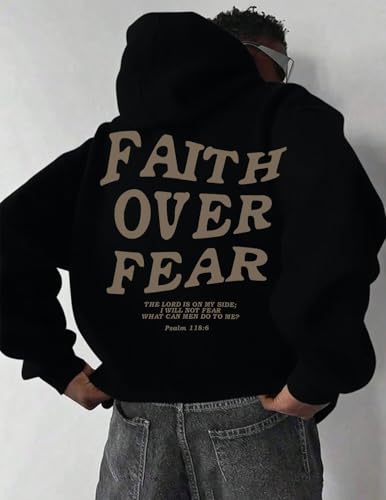 UOUA Men's Graphic Quarter Zip Hoodies Casual Long Sleeve Drop Shoulder Sweatshirt Pullover Streetwear Top - Image 4