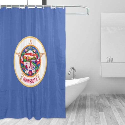 Rideau de douche Minnesota en polyester 183x183 cm avec 12 oeillets - 4