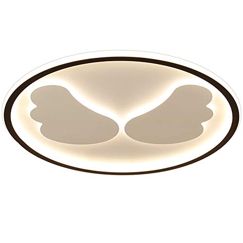 Preisvergleich Produktbild LED Kreativität Deckenlampe Runde Dimmbar Deckenlampe Ideal Für Jungen Mädchen Schlafzimmerlampen Wohnzimmer Balkon Restaurant Persönlichkeit Engelsflügel Deckenleuchte Ø 50Cm 45W